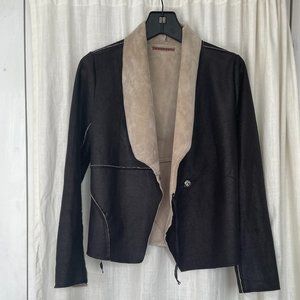 Vegan leather & Shearling Jacket